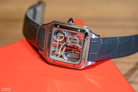 cartier santos medium replica|cartier santos dumont skeleton watch.